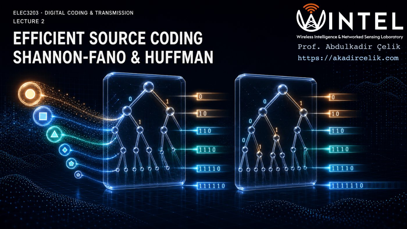 Efficient Source Coding: Shannon-Fano & Huffman cover art